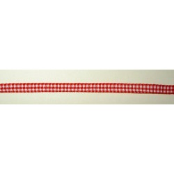  Ruutunauha, leveys 5 mm, punainen
