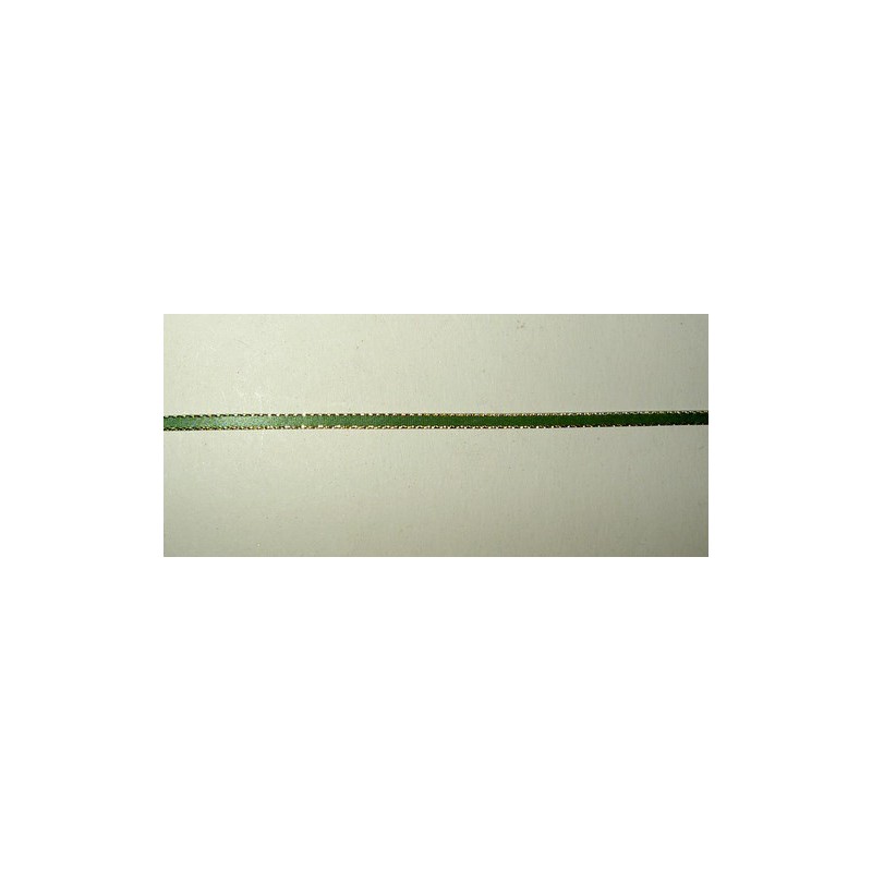 <b> Satiininauha, leveys 3 mm, kultaraita vihreä</b>